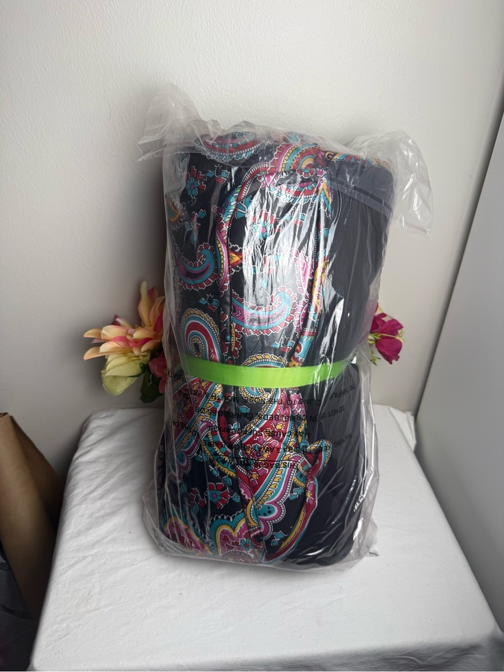 NWT Vera Bradley Parisian Paisley Quilted Fleece Blanket 80” x 50” Retired